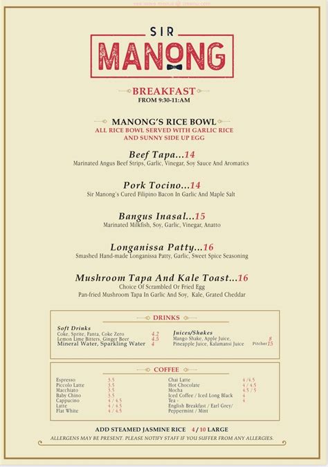 sir manong|Order Sir Manong Menu Delivery and Takeaway in Sydney.